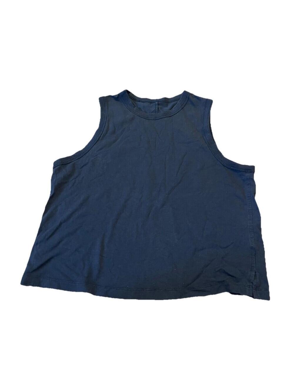 Women’s Lululemon Classic Fit Cotton Blend Tank Top Athletic Workout Black 6 H98